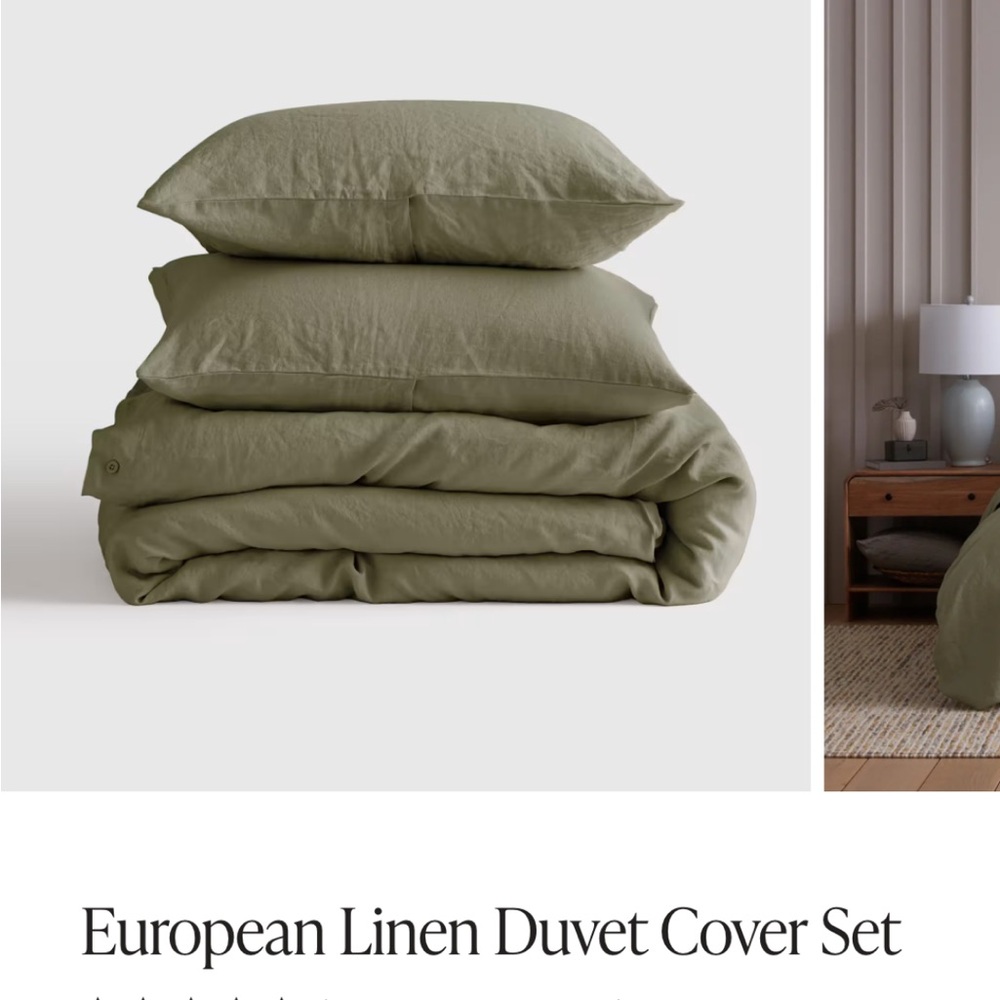 European Linen Duvet Cover Set